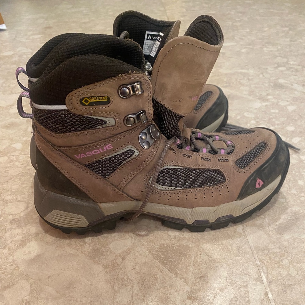 Vasque Women's Brown and Pink Hiking Shoes - Picture 3 of 5